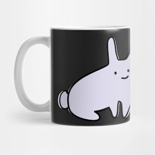 Cute Silly Simple Minimalist Pastel Purple Bunny Rabbit Pattern Mug